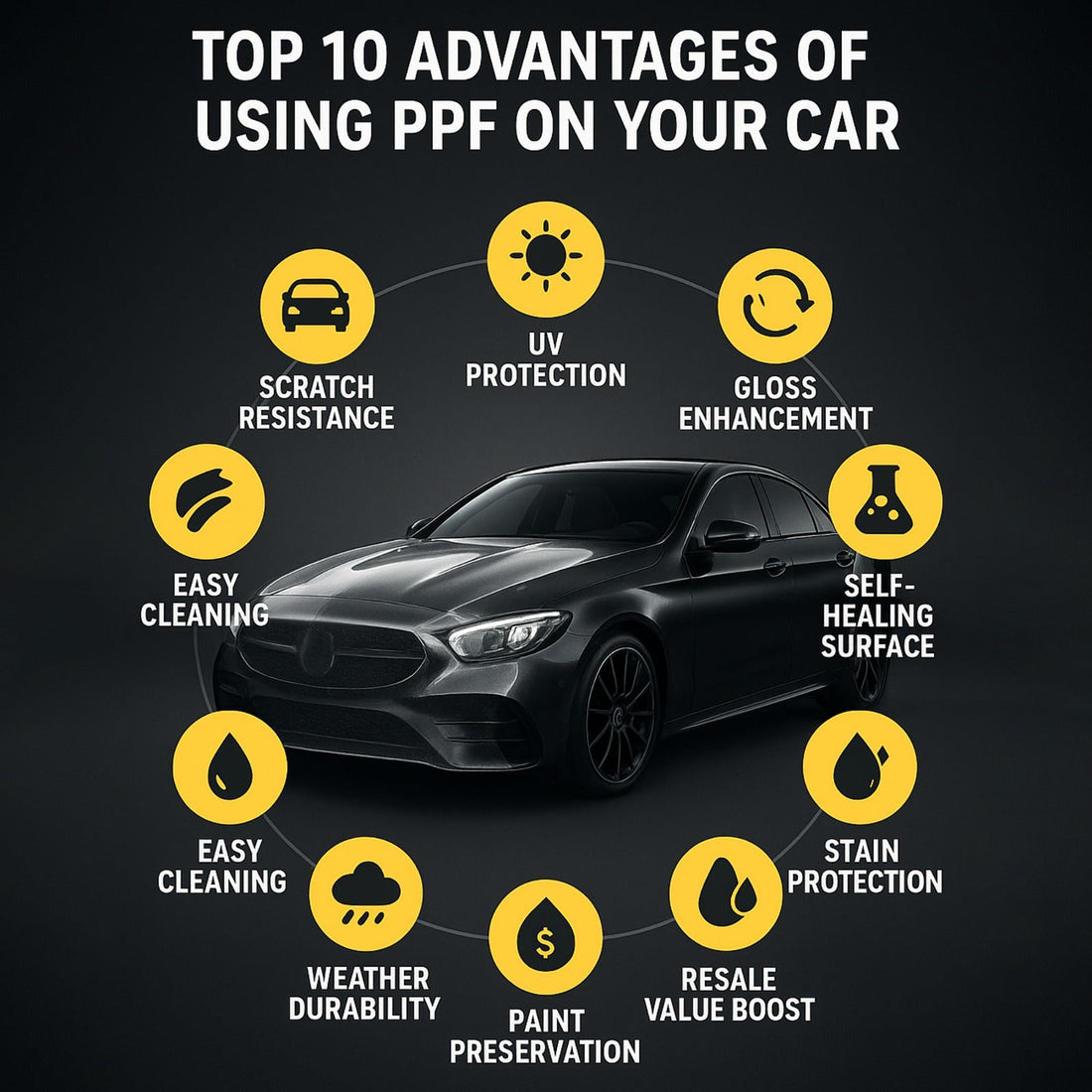 Top 10 Advantages of Using PPF on Your Car