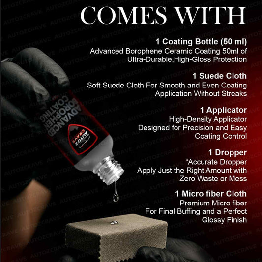 Autozcrave 10H Ceramic Coating | Ultra Hard, Super Glossy Paint Protection