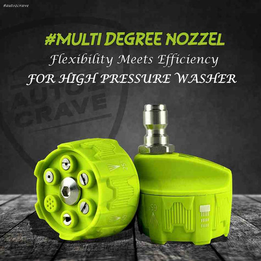 Multi Degree Nozzle | 6 in 1 Spray Pattern for Pressure Washers