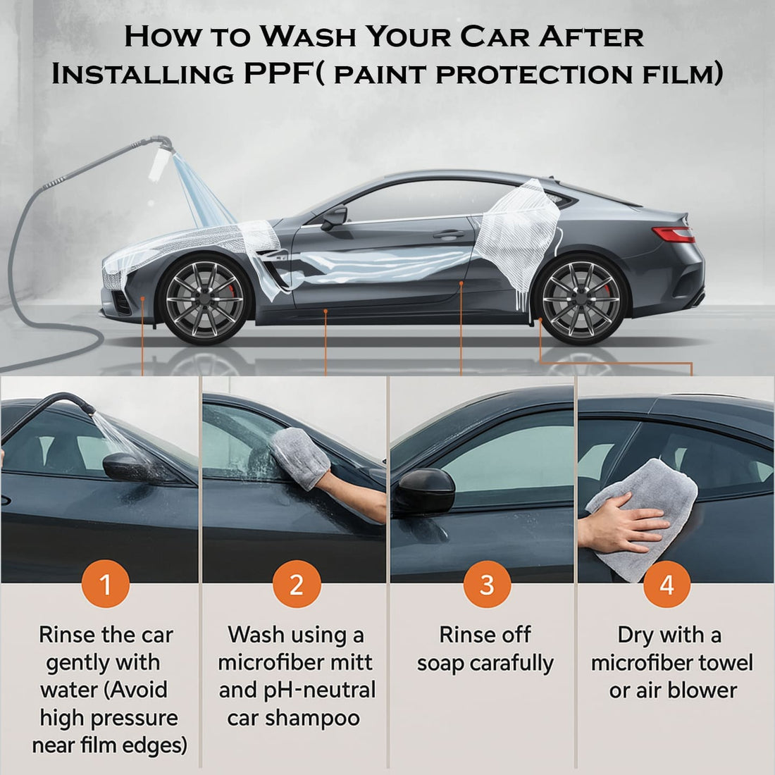 How to Wash Your Car After Installing PPF