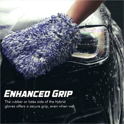 Microfiber Vehicle Washing Wool Hand Glove | 20x26 CM for Scratch Free Cleaning