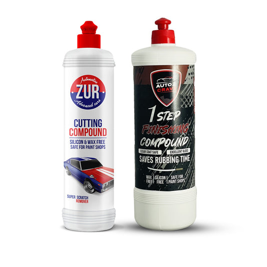 Autozcrave 1 Step Finishing Compound & Zur Cutting Compound High Gloss Polish