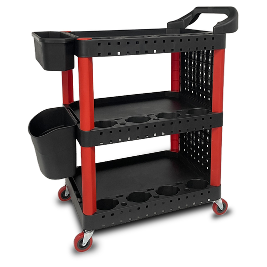 Detailing Trolley 2 Bucket Design | 360° Wheels | Organized & Mobile
