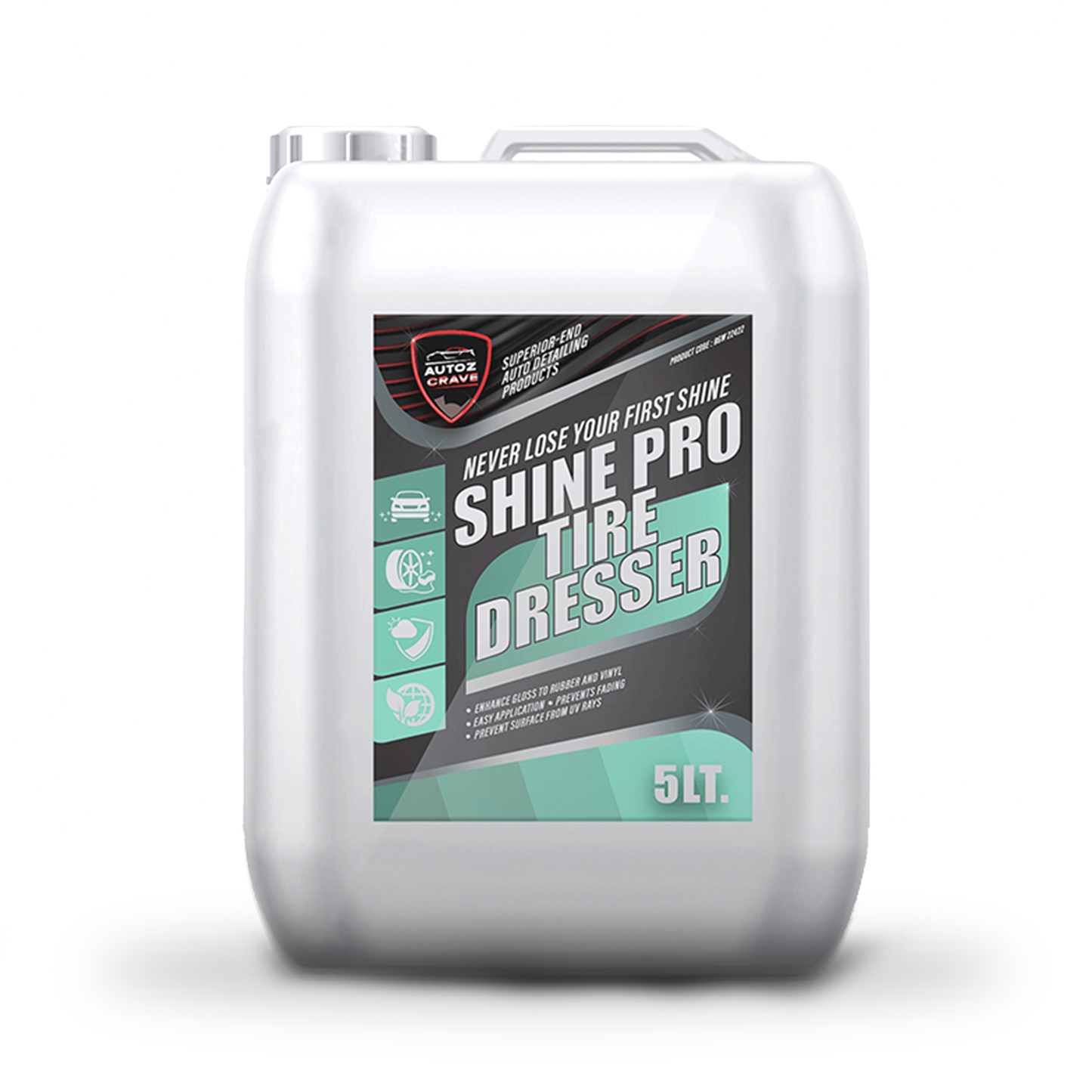 Autozcrave Shine Pro Tyre Dresser – High Gloss Tyre Polish with Long-Lasting Protection