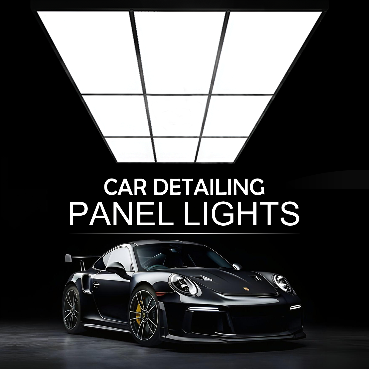 Car Detailing Studio Panel Light 900W (6x12 ft) High Intensity, Shadow-Free LED Light for Professional Detailing with MS Frame