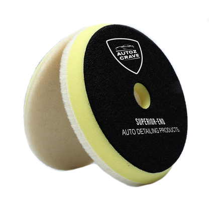 Autozcrave Short Nap Wool Pad for DA Polisher ( Dual Form Tech )