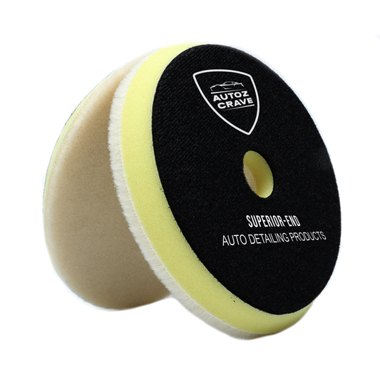 Autozcrave Short Nap Wool Pad for DA Polisher ( Dual Form Tech )