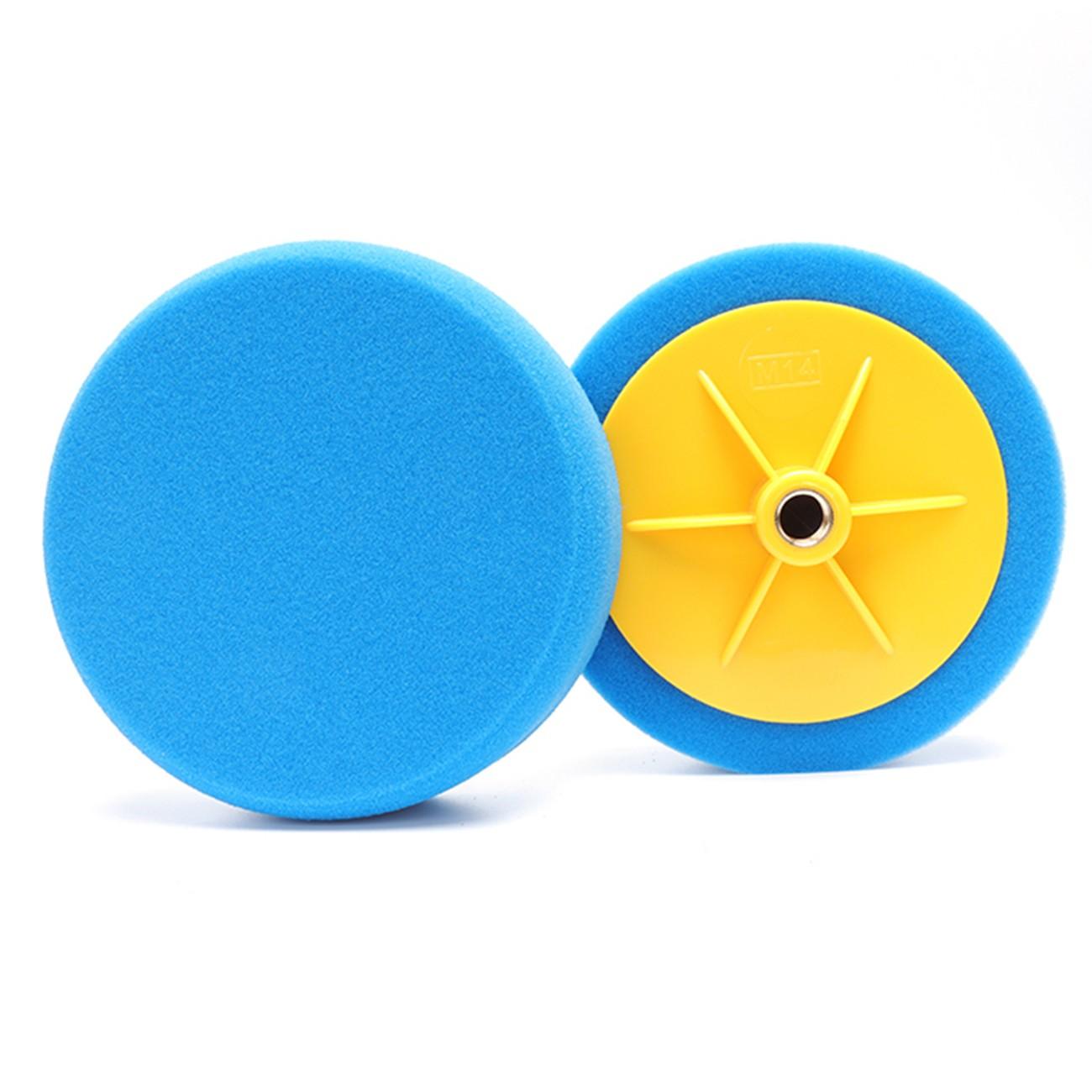 Autozcrave M14 Rotary Polisher Foam Pad 6" (150mm) Medium Cut, 50mm Thick with Backing Plate