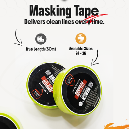 Paper Masking Tape Bright Green | Water Resistant | Easy Application