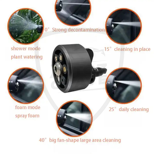 Multi Degree Nozzle | 6 in 1 Spray Pattern for Pressure Washers