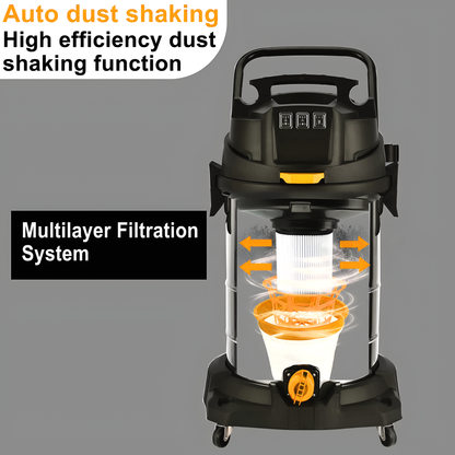 Autozcrave Wet and Dry Vacuum Cleaner – 3000W | 80L Capacity | Industrial Grade