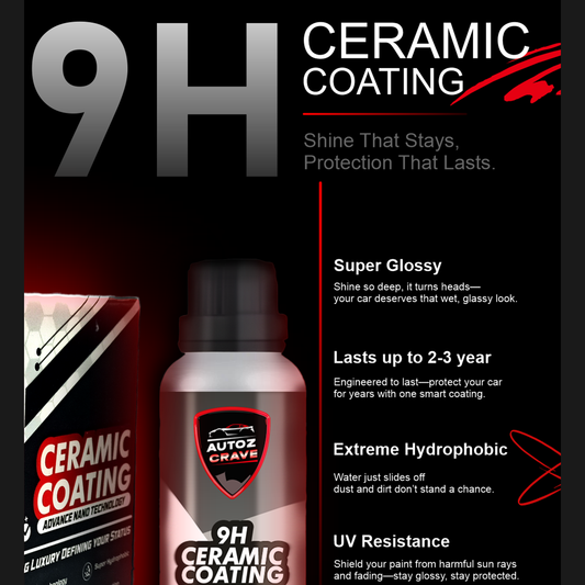 9H Ceramic Coating – Super Glossy, Long-Lasting Paint Protection