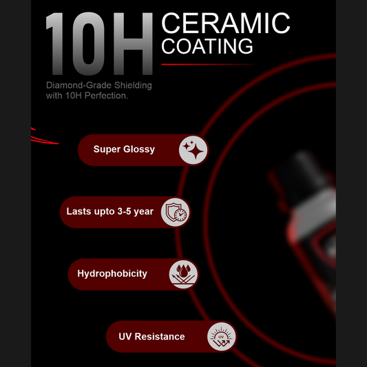 10H Ceramic Coating | Ultra Hard, Super Glossy Paint Protection