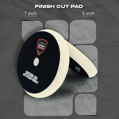 Finishing Pad – 26mm Flat Face Foam Pad for DA Polishers (Half Bevel)