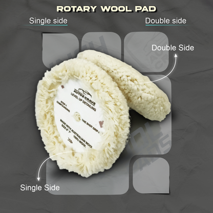 Single Side Wool Pad 9 Inch Heavy Cutting Pad for Rotary Polishers