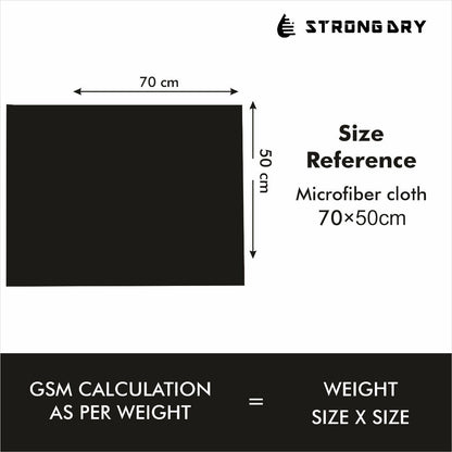 Strongdry Microfiber Towel Water Devour 1400GSM  (70x50cm)