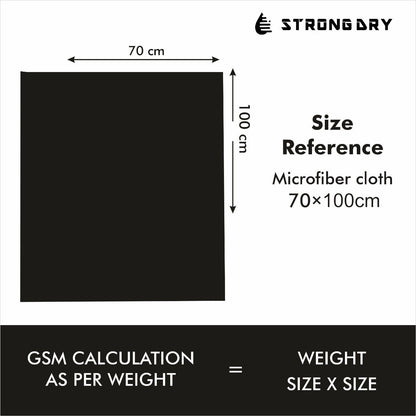 Strongdry Microfiber Towel Water Devour 450GSM  (100x70cm)
