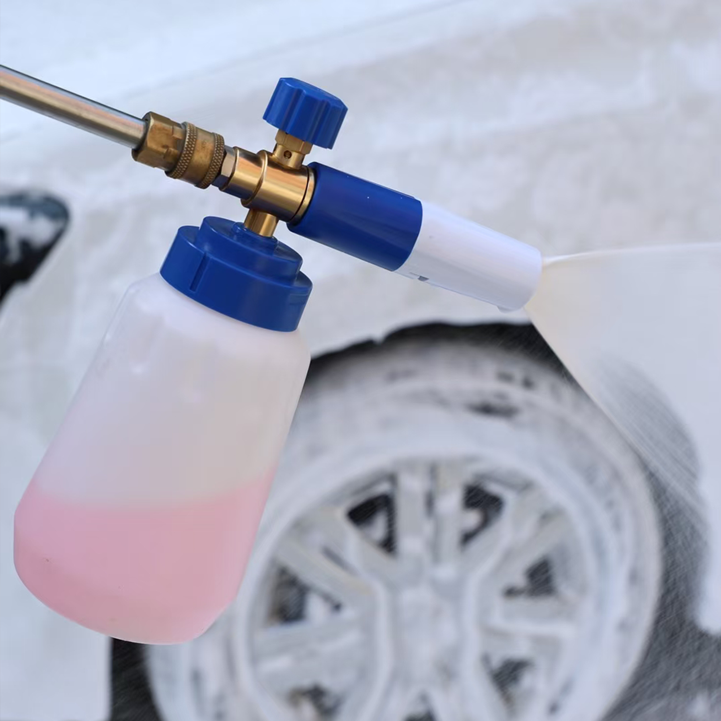 Snow Foam Lance – 1L Bottle | Adjustable Spray Nozzle | Foam Cannon for Car Wash