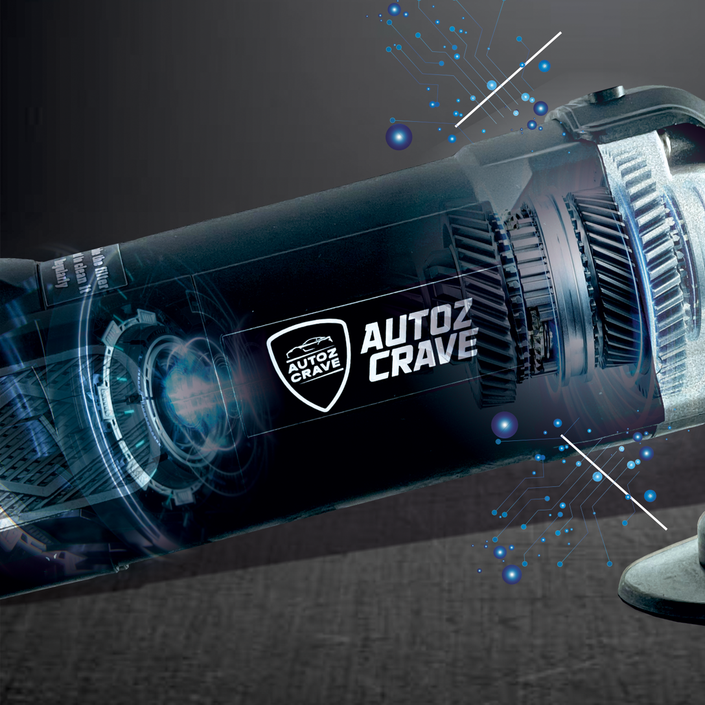 Autozcrave Heavy Duty Rotary Polisher 1680W Motor for Professional Detailing
