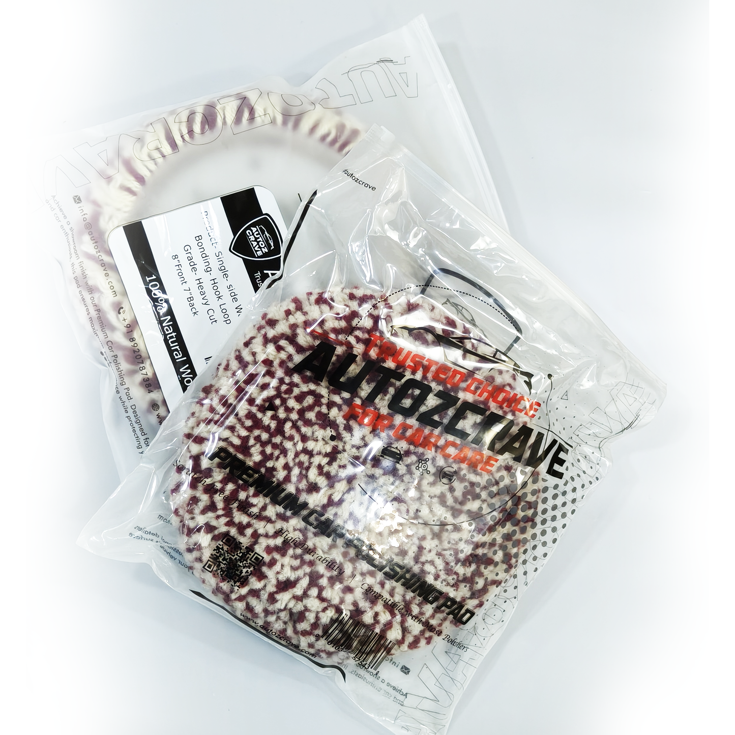 Rotary Wool Pad Pure Australian Wool | 8-Inch Polishing Pad for Car Detailers