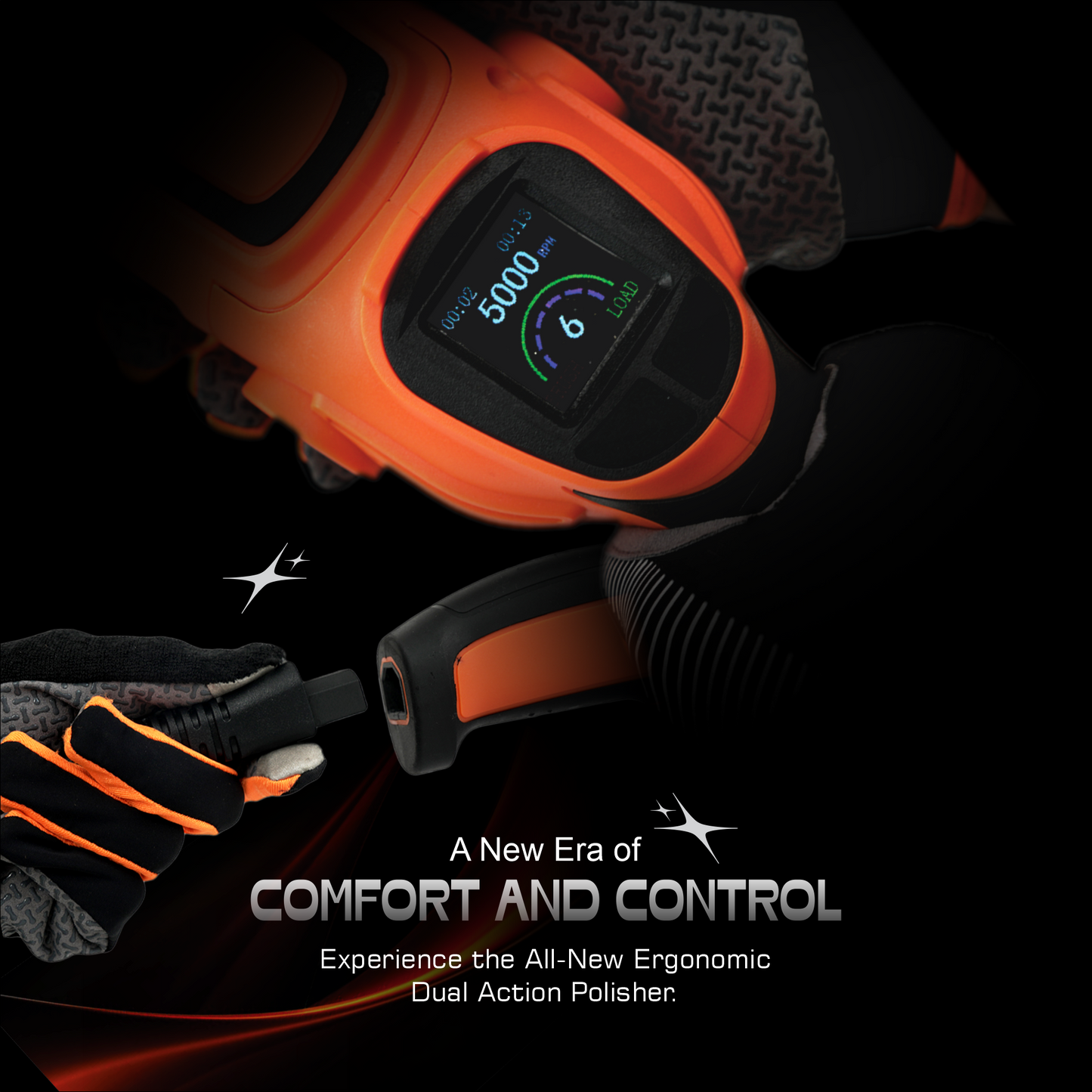 Autozcrave 6" 21mm Heavy Duty DA Polisher for Fast Paint Correction