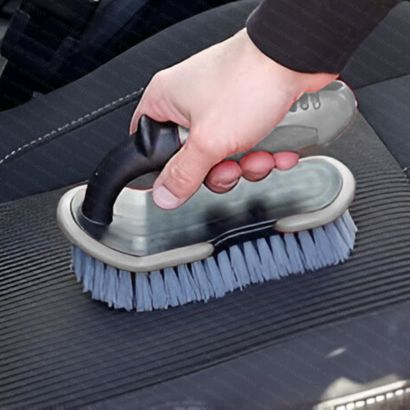 Autozcrave Polish Applicator Foam Brush & Tyre Cleaning Brush Set – Shine & Deep Clean Combo