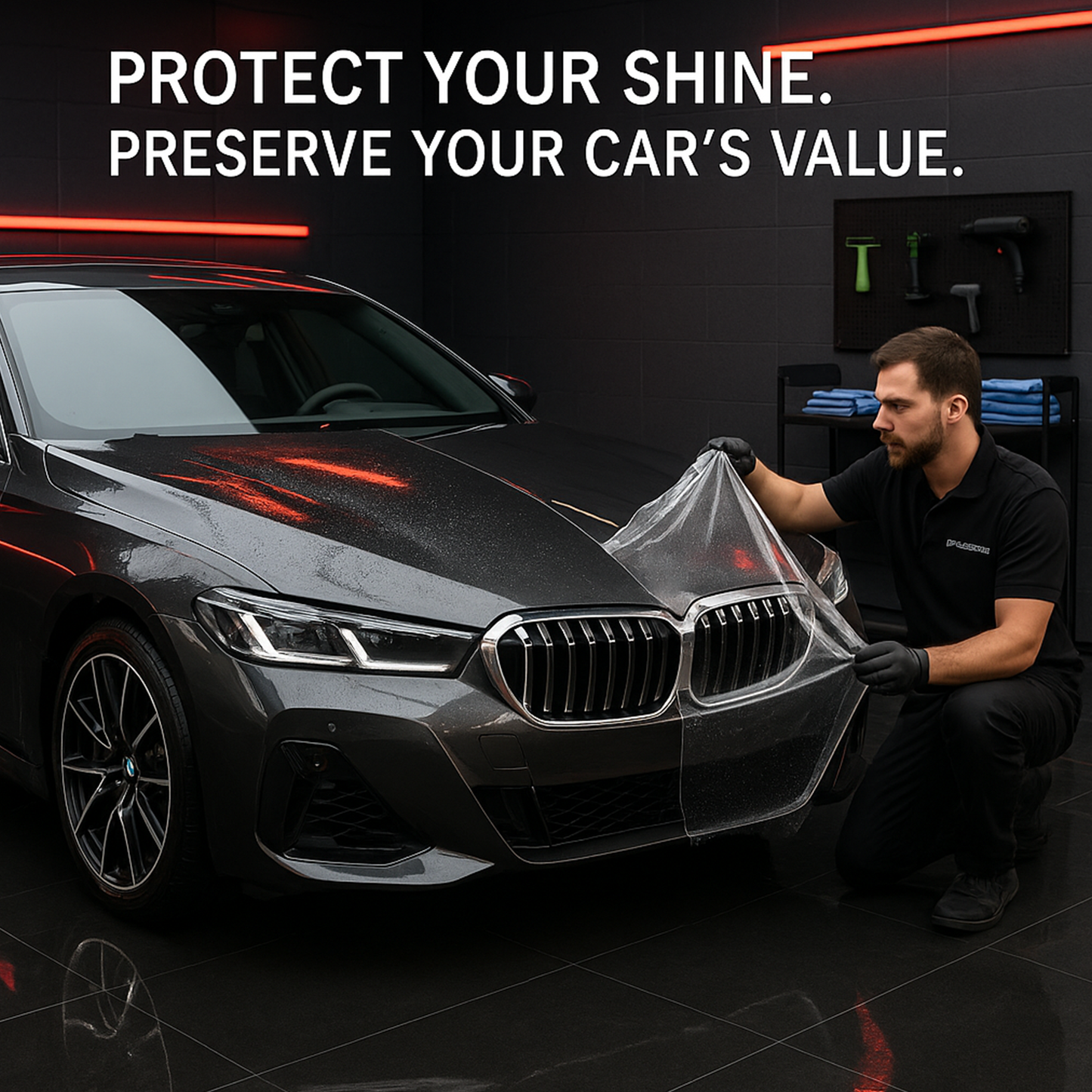 Autozcrave Paint Protection Film 220 Micron | Heat Self-Healing | 7-Year Warranty