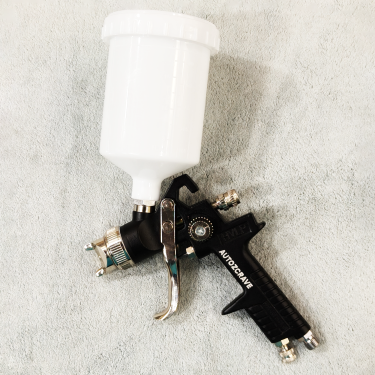 Paint Spray Gun 827 A1 HVLP with 600cc Cup & Brass Air Cap