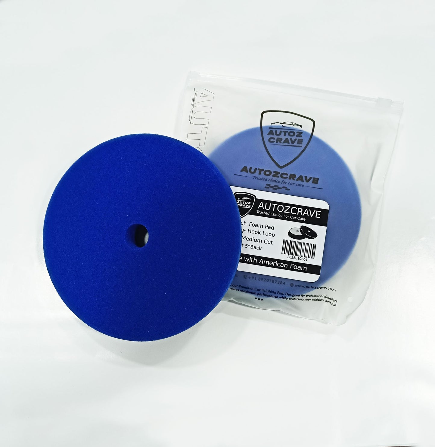 Autozcrave DA Polisher Foam Pad Combo – Heavy Cutting, Medium & Finishing Pads