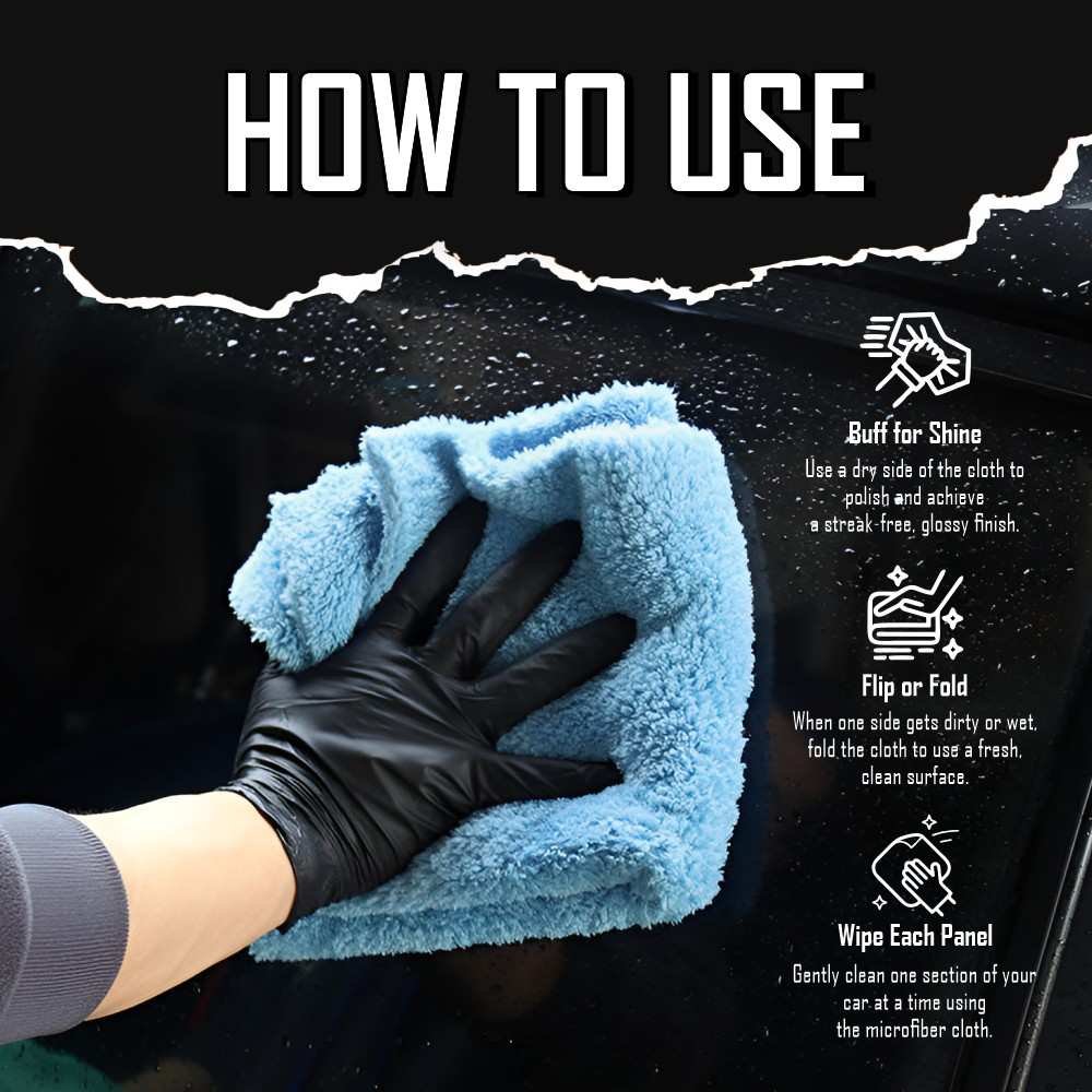 Strongdry Microfiber Towel Long Plush Edgeless 650 GSM (40x40cm)
