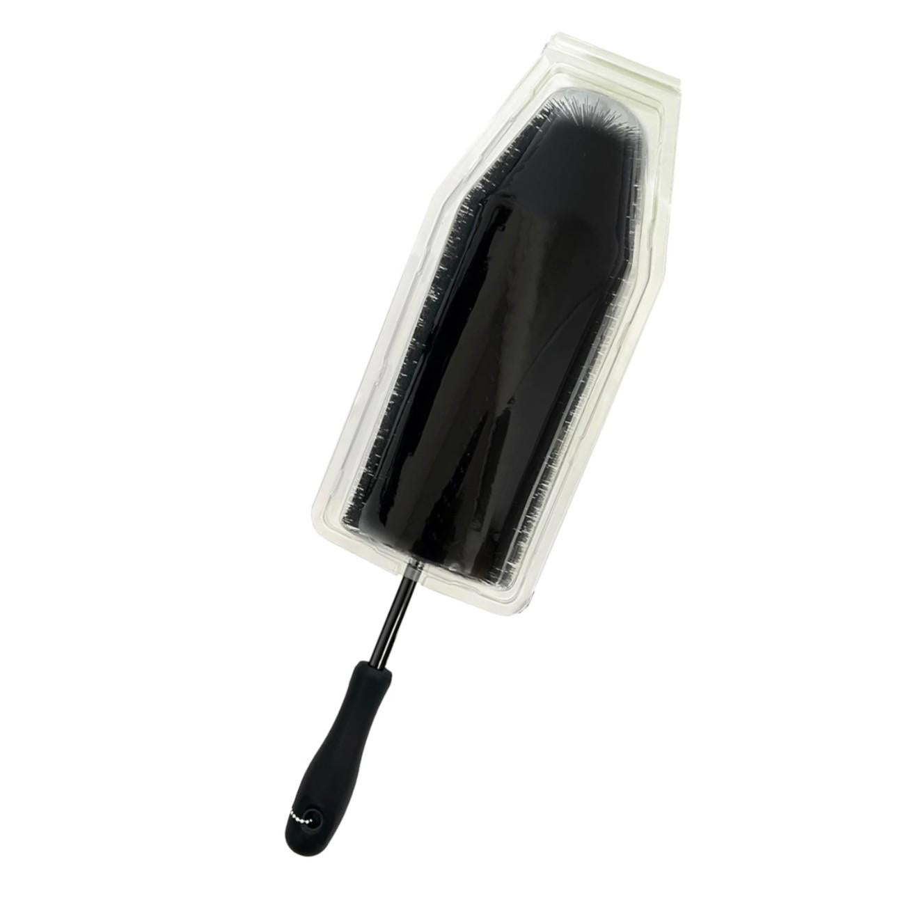 Black Alloy Wheel Cleaning Brush – Flexible & Scratch-Free Cleaning