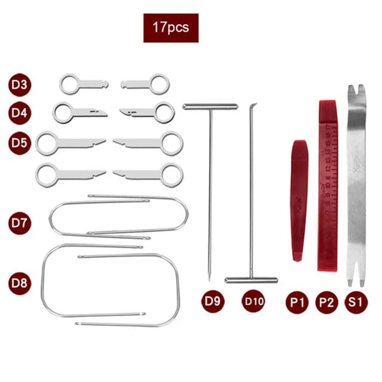 Trim Removal Kit 17 Pcs Tool Set for Flawless Panel & Clip Removal
