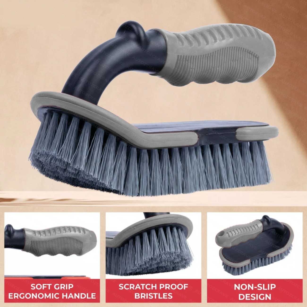 Tyre Cleaning Brush – Tough Bristles for Deep Tyre Shine