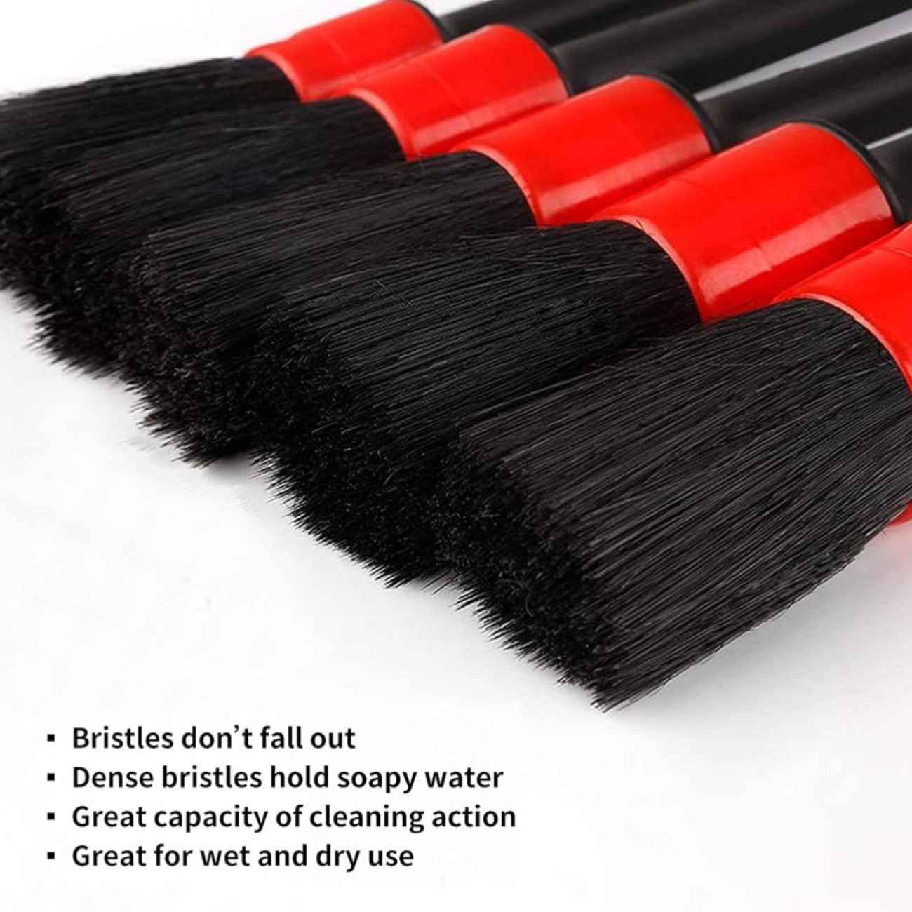Car Interior Cleaning Brush Gentle Bristles for Dash, AC & Panels