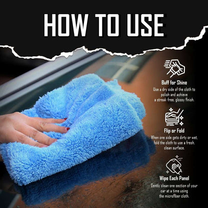 Strongdry Microfiber Cloth Plush Edgeless 360GSM (40x40cm)