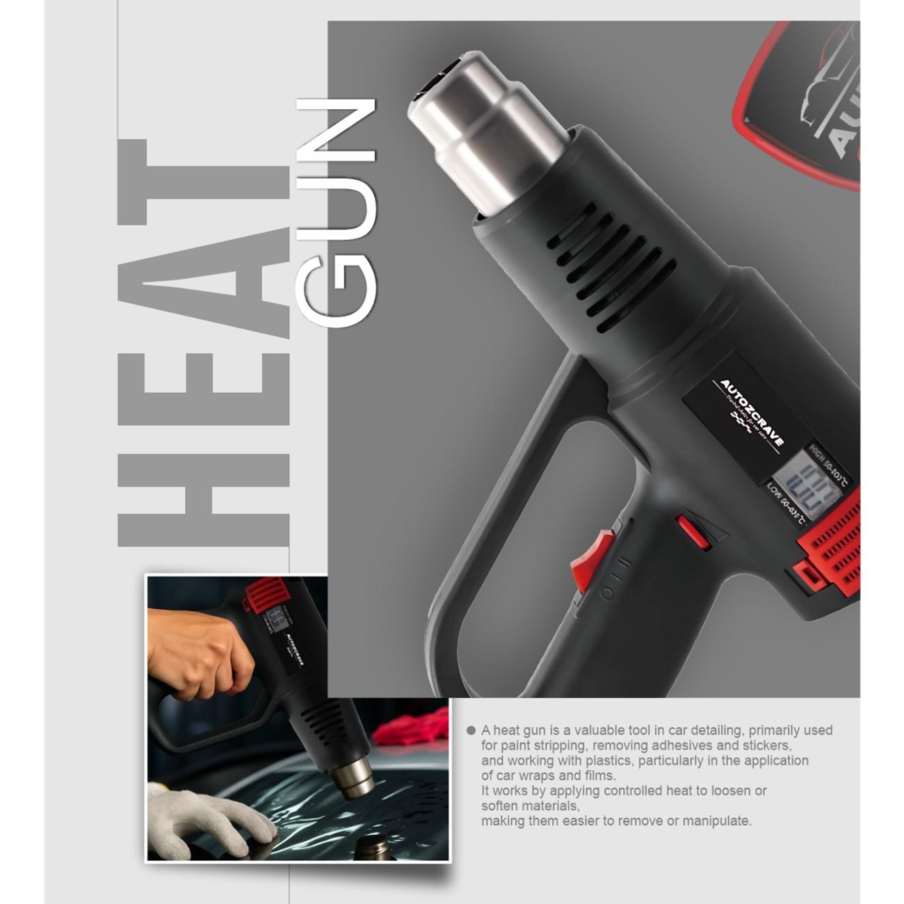 Autozcrave Heat Gun Precision Heat Control with Digital Display & Fast Heating