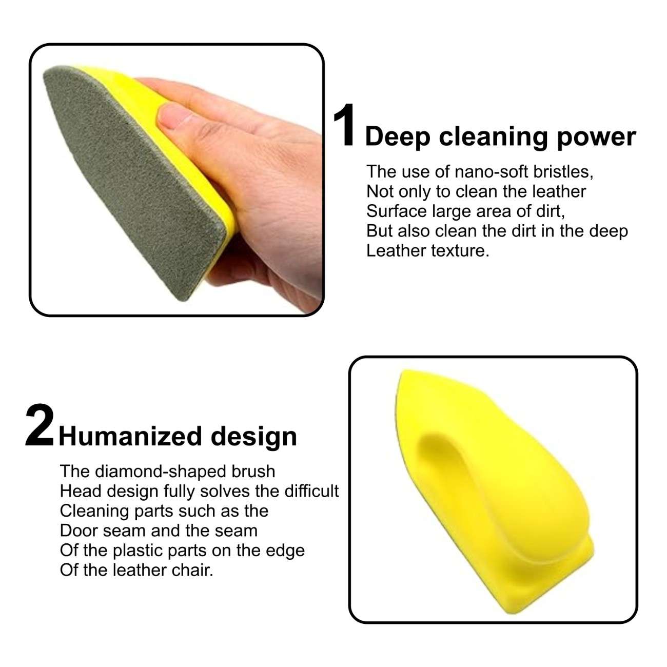 Nano Car Interior Cleaning Brush – Ultra-Soft for Tight Spaces