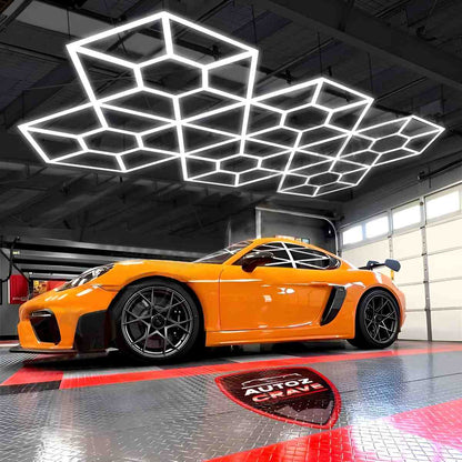 Autozcrave Car Detailing Studio Matrix Light 600W (104 LEDs, 9.2x16 ft) | Energy Efficient, Daylight-Mimicking Light for Accurate Paint Inspection