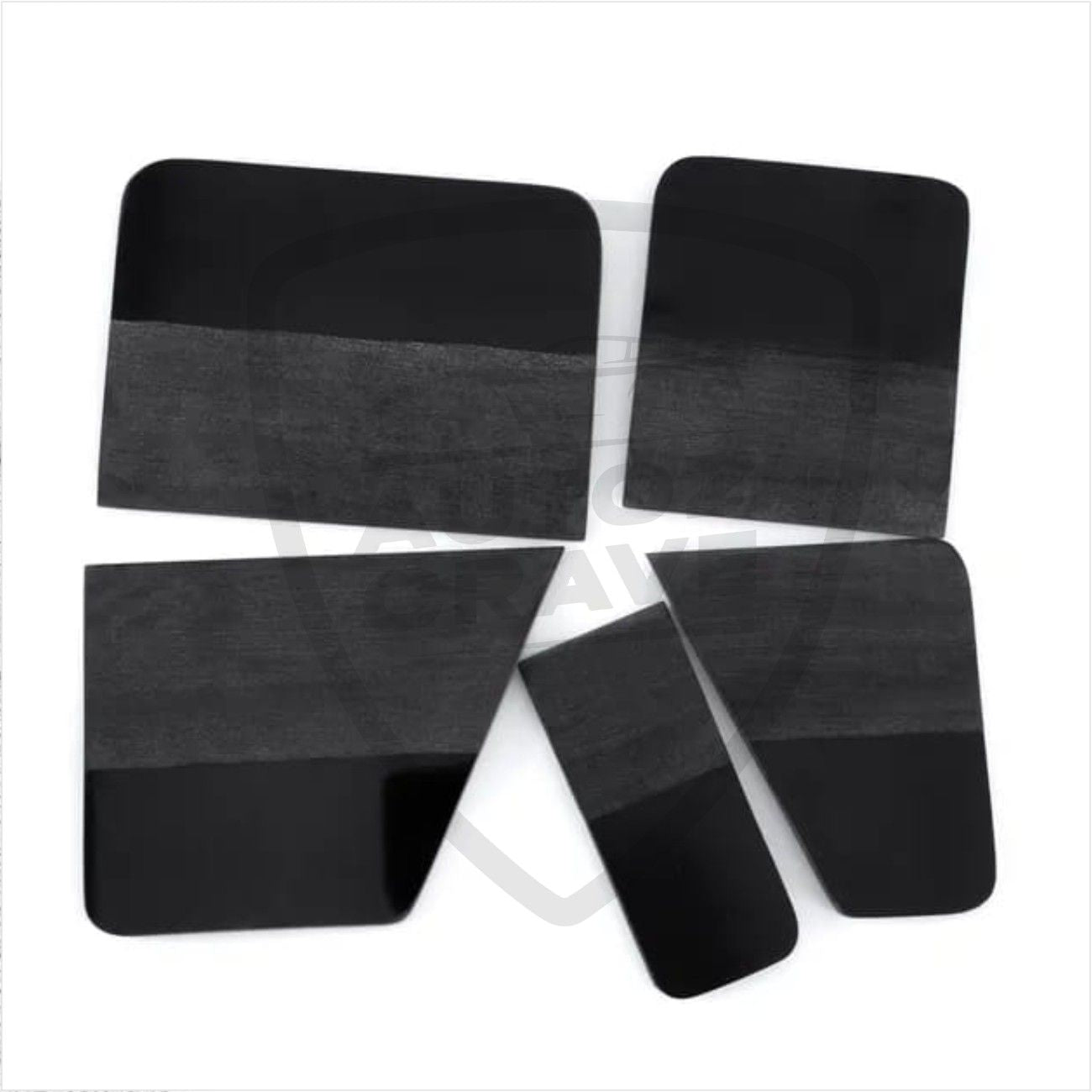 Black Squeeze Set of 5 – Flexible Tools for PPF & Wrap Application