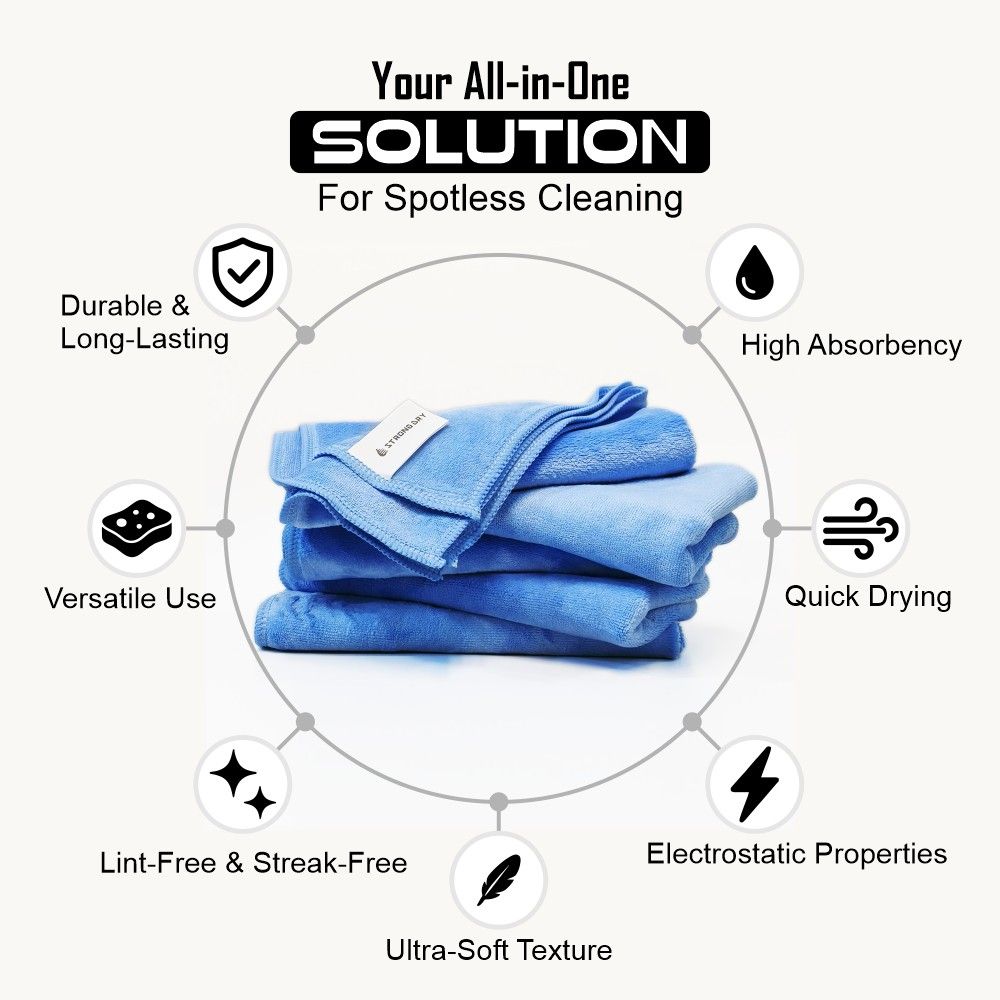 Strongdry Microfiber Towel Weft Knitted 415GSM (60x40cm)
