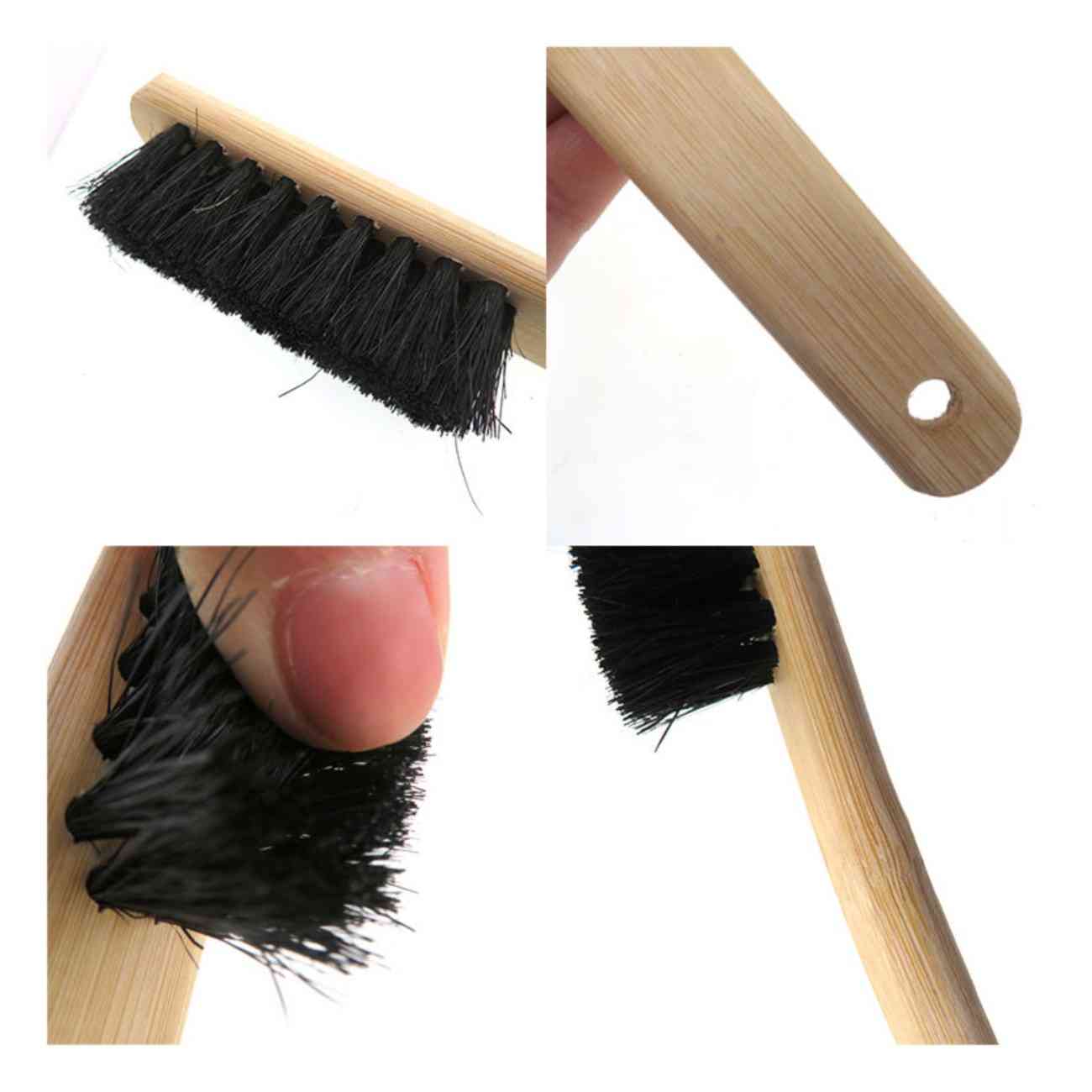 Long Wood Handle Brush Ideal for Engine Cleaning & Detailing