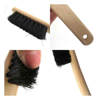 Long Wood Handle Brush Ideal for Engine Cleaning & Detailing