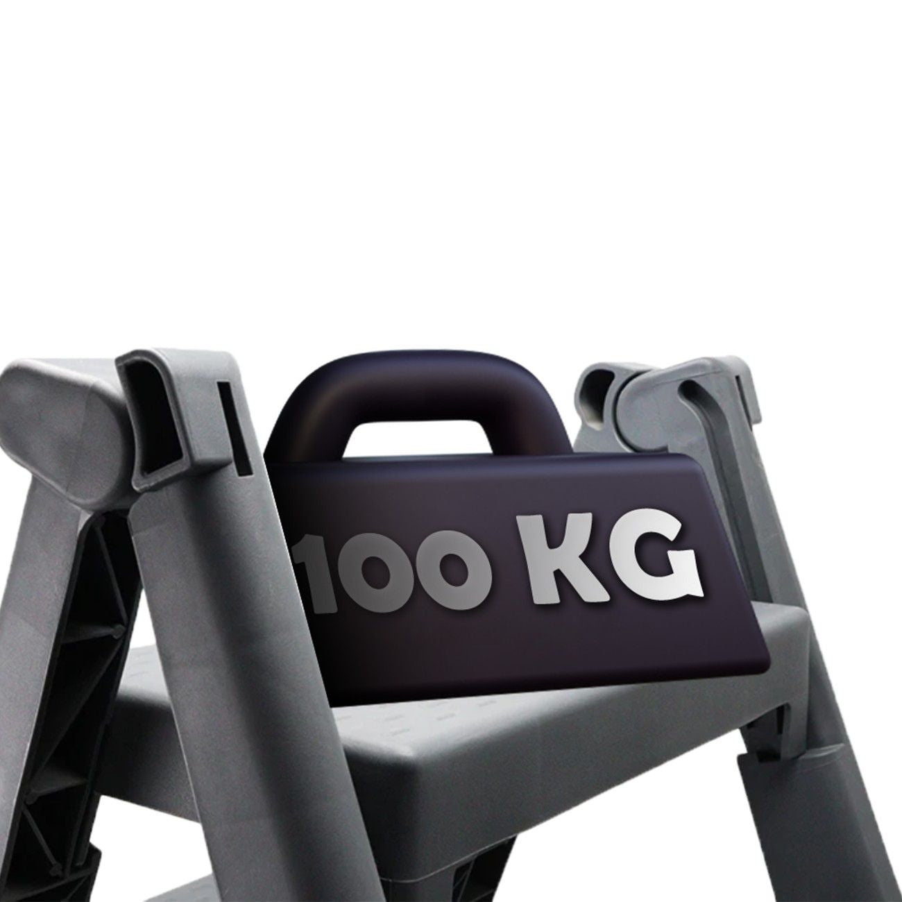 3 Step Ladder Foldable | Non-Slip Design | 100+ Kg Load Capacity