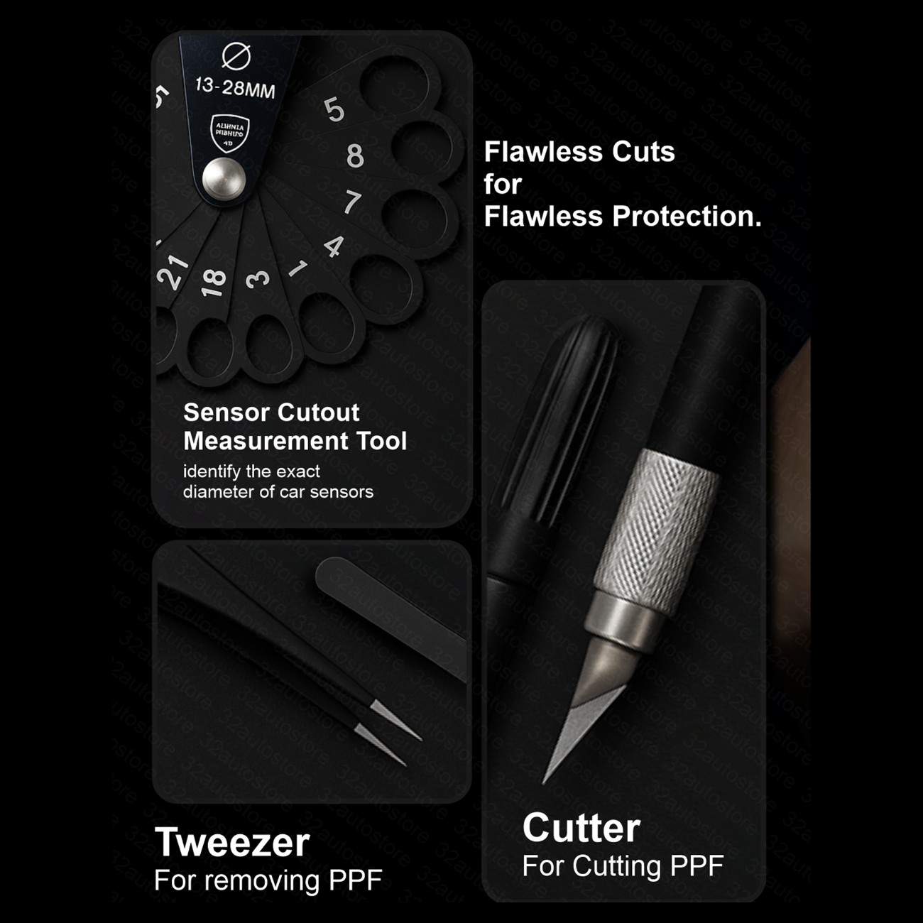 Autozcrave Sensor Cutting Tool Precision Trimmer for Professional Detailing