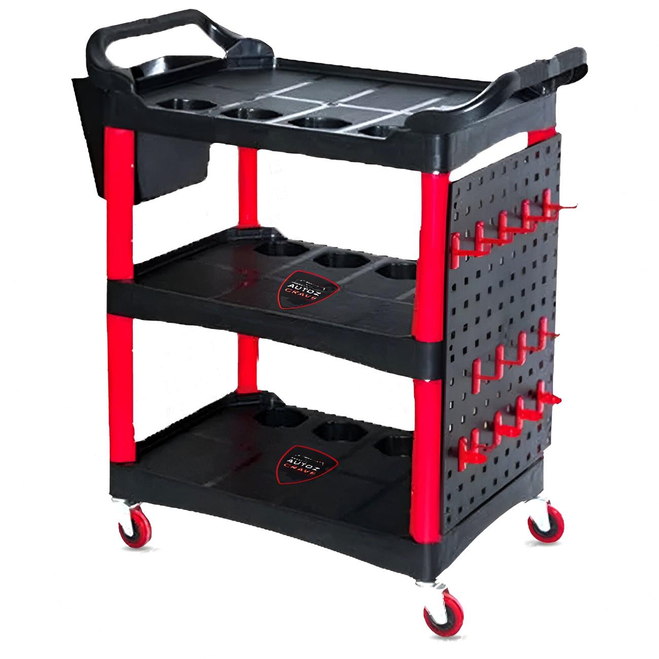 Detailing Trolley 2 Bucket Design | 360° Wheels | Organized & Mobile