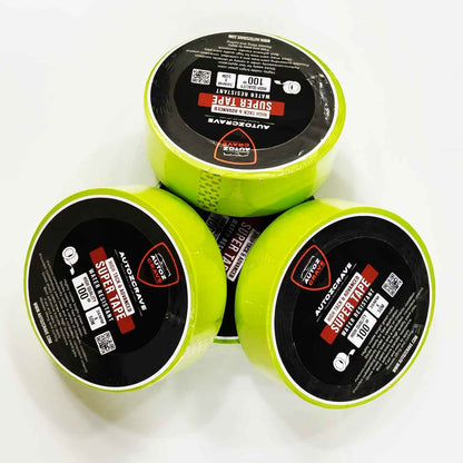 Autozcrave Paper Masking Tape Bright Green | Water Resistant | Easy Application