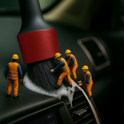Car Interior Cleaning Brush Gentle Bristles for Dash, AC & Panels