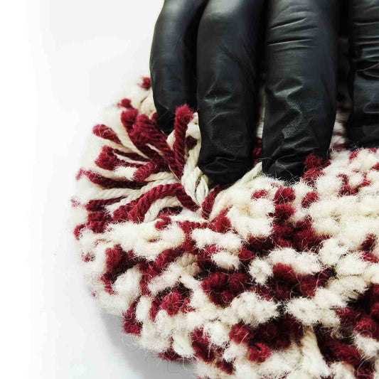 Autozcrave wool pad for rotary polisher machine front 8.5 inch ( 212.5mm ) Back 7 inch ( 175mm )