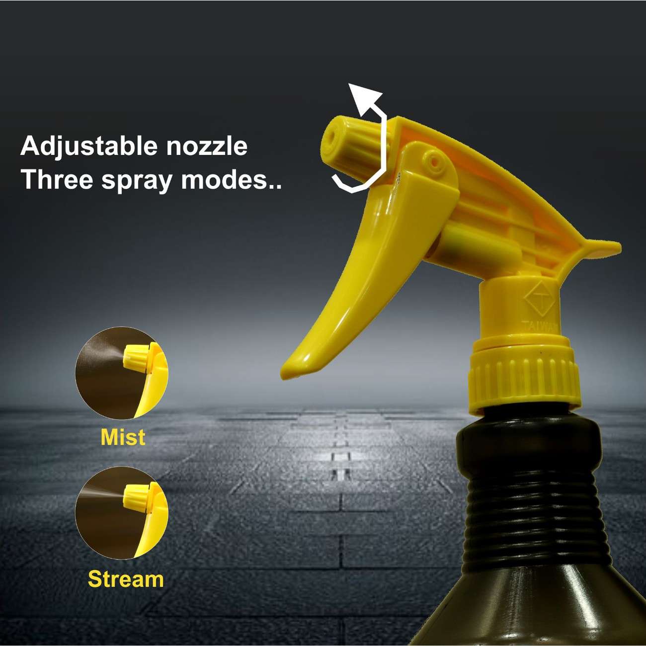 Autozcrave Trigger for Spray Bottle with Adjustable Nozzle (Pack of 12)