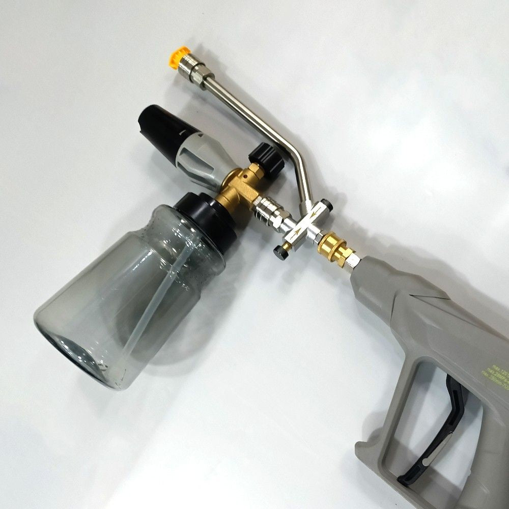 Autozcrave Foam Cannon Dual Connector Accessory | High Pressure Dual Connector Lance for Car Wash